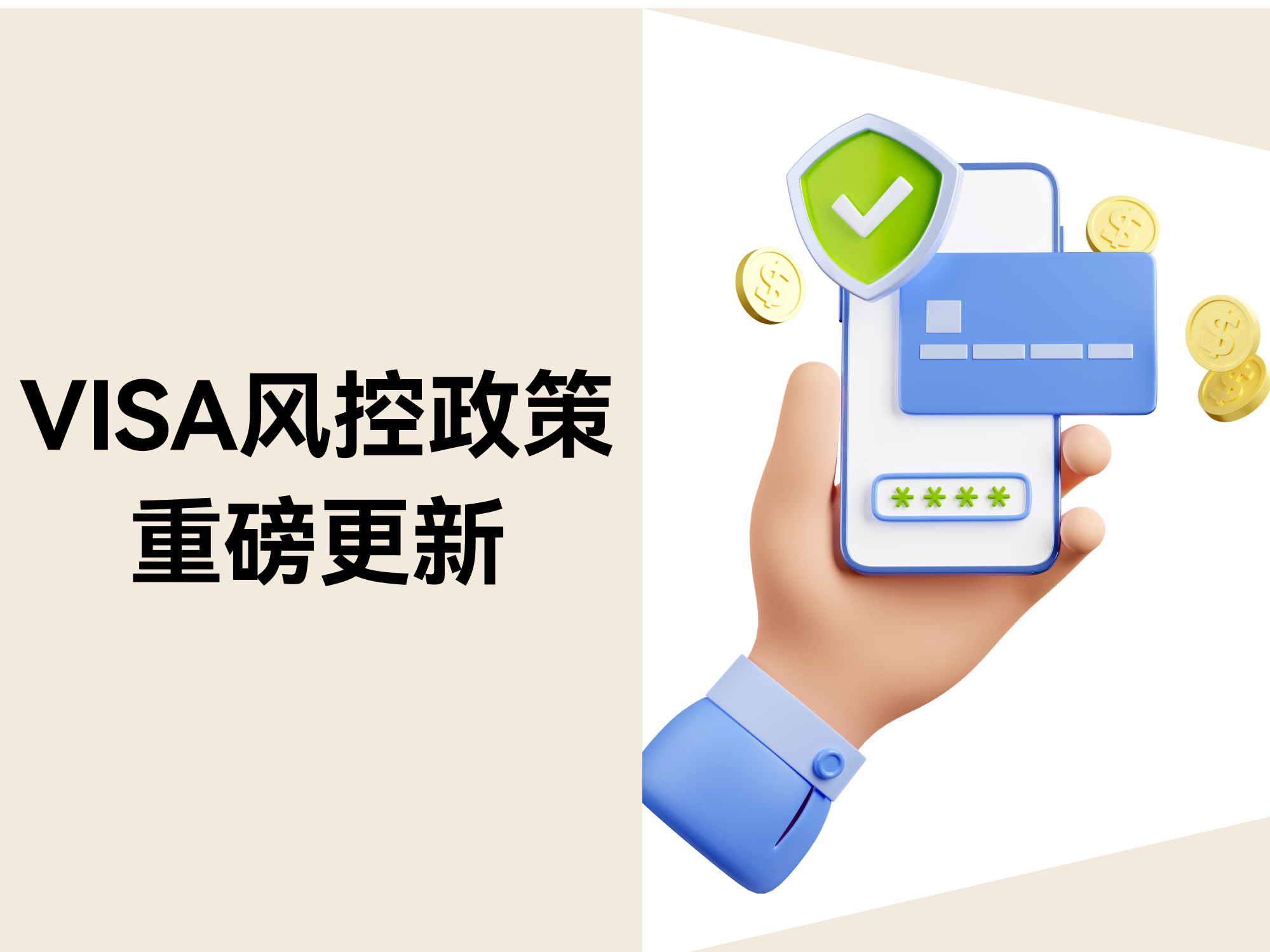 VISA风控政策重磅更新：拒付率超标将被罚？？？？？？？