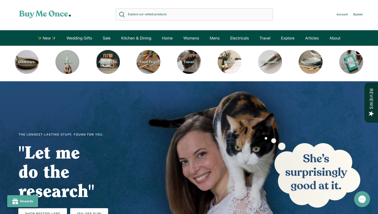 Buy Me Once耐用日品用