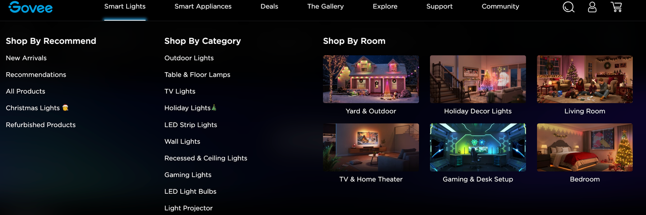 Govee官网导航分类