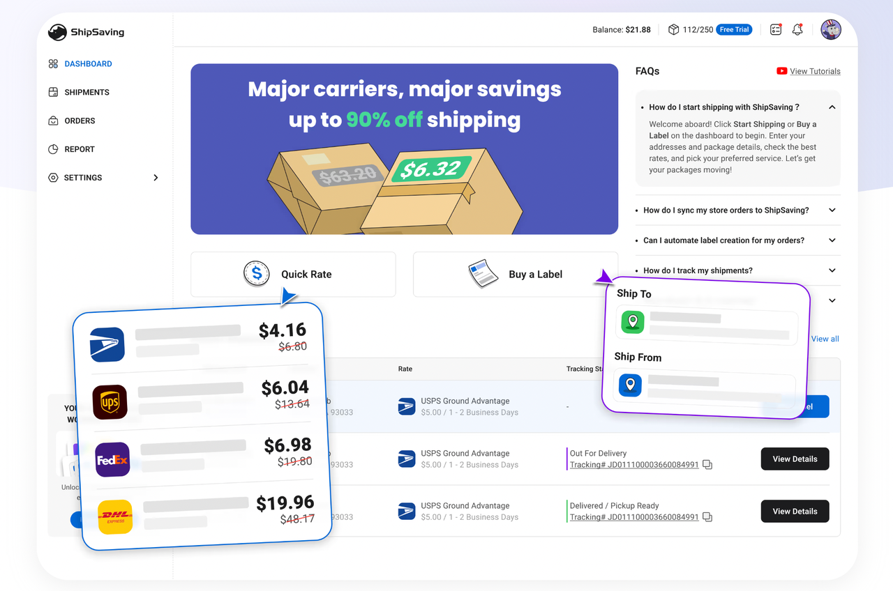 ShipSaving 物流履约解决计划