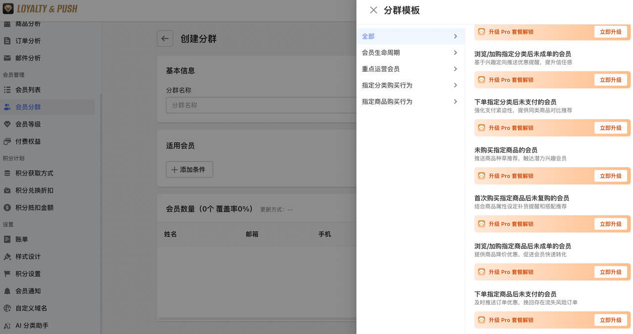 多模板快速分群