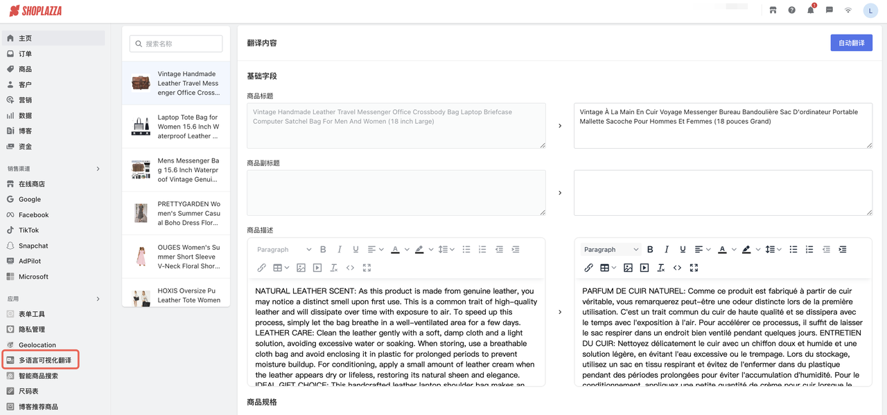 多语言可视化翻译