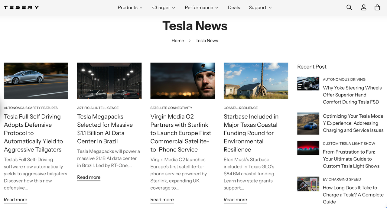 特斯拉新闻专区